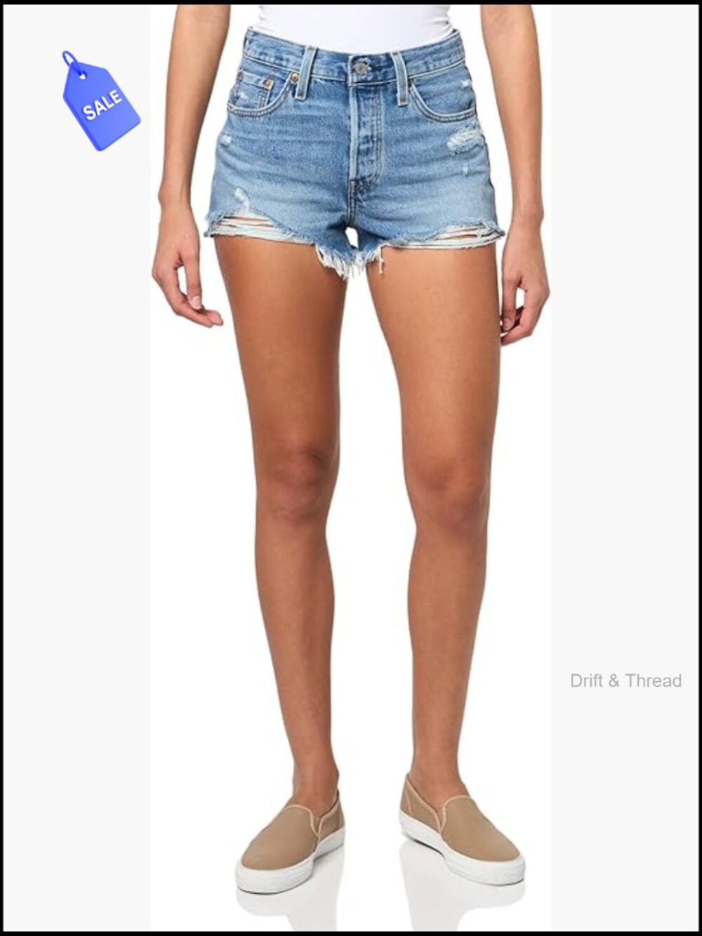 High Rise Denim Shorts Straight Leg Fit Cotton Casual Wear